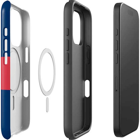 USA Flag Color Block iPhone 16 Pro Magsafe Impact Case